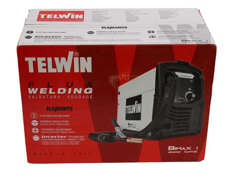 Telwin Bimax 150i Synergic- Multifunktions-Inverter-Schwei&szlig;ger&auml;t (MIG-MAG/FLUX/MMA), Gleichstrom (DC)