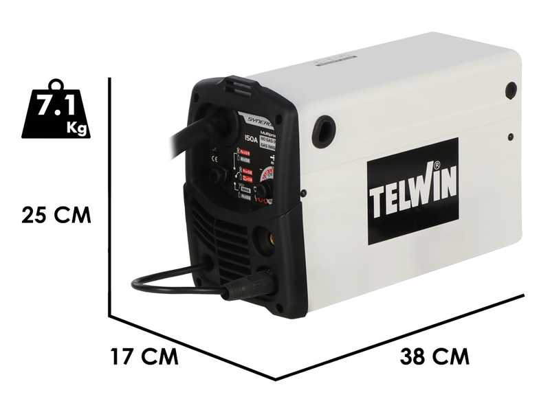 Telwin Bimax 150i Synergic- Multifunktions-Inverter-Schwei&szlig;ger&auml;t (MIG-MAG/FLUX/MMA), Gleichstrom (DC)