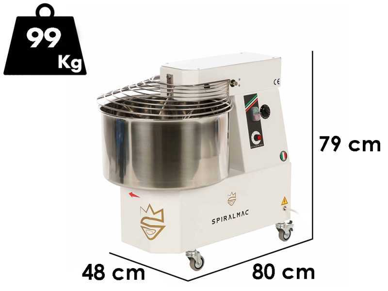 Spiralmac SV38VV -  Spiralkneter - 10 Geschwindigkeiten - 38 Kg
