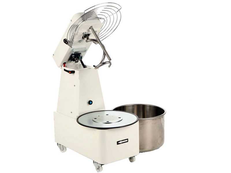 Mixer 4000 T-2G Deluxe - Spiralkneter mit kippbarem Kopf - 32 Kg, 2 Geschwindigkeiten