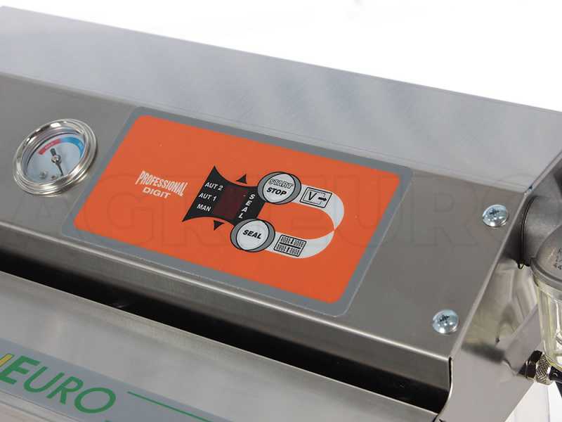 Professionelles Vakuumierger&auml;t Euro 380 Edelstahl - Schwei&szlig;balken 36.5 cm 