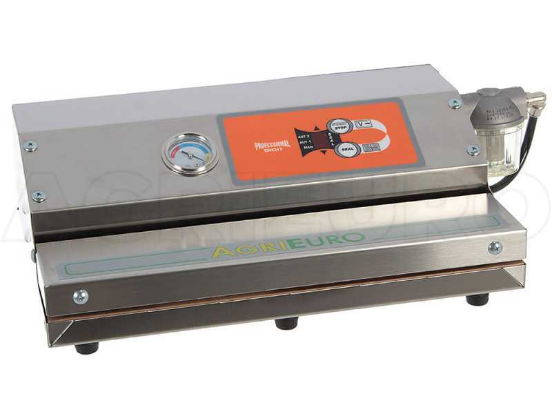 Professionelles Vakuumierger&auml;t Euro 380 Edelstahl - Schwei&szlig;balken 36.5 cm 