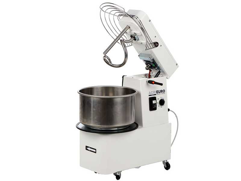 Mixer 1000 S Deluxe - Spiralkneter mit kippbarem Kopf - Teigkapazit&auml;t 8 Kg und 1 Geschwindigkeit