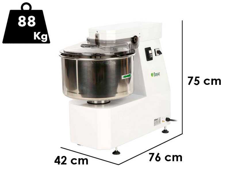 Fimar 30LN - Spiralkneter - 400V - 25 Kg - 2 Geschwindigkeiten