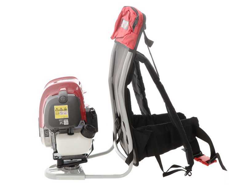 Blue Bird GX50 - Motorsense + R&uuml;ttler mit Haken cm 280 Rucksackmotor Honda - Olivensch&uuml;ttler