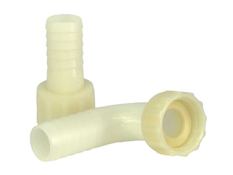 Tellarini ALM 30L - Elektrische Umf&uuml;llpumpe f&uuml;r &Ouml;l aus Edelstahl - 1 gerader + 1 gebogener Nylon-Anschluss - 230V &ndash; W&auml;hlen Sie Ihre Anschl&uuml;sse!