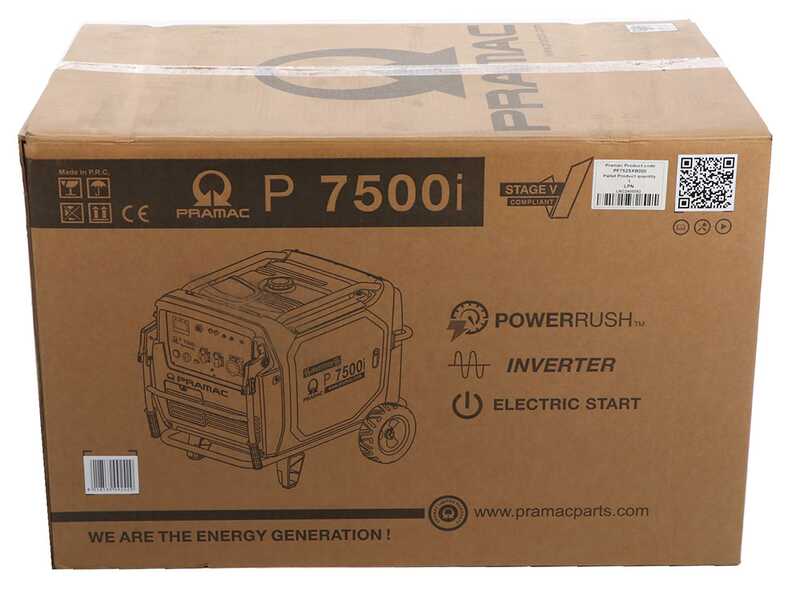 Pramac P7500I - Schallged&auml;mpfter Stromerzeuger auf R&auml;dern mit Inverter 7 kW - Dauerbetrieb 6,5 kW Einphasig 230 V