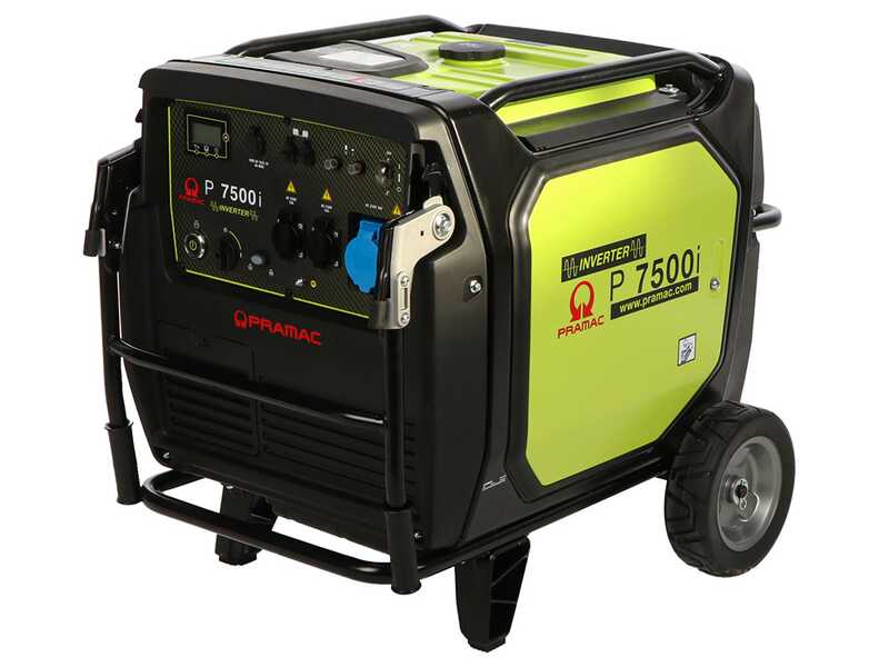 Pramac P7500I - Schallged&auml;mpfter Stromerzeuger auf R&auml;dern mit Inverter 7 kW - Dauerbetrieb 6,5 kW Einphasig 230 V