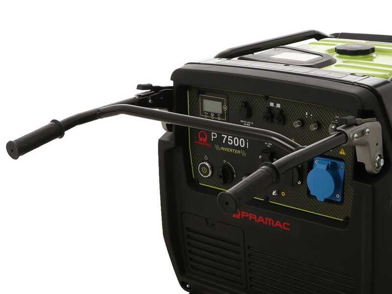 Pramac P7500I - Schallged&auml;mpfter Stromerzeuger auf R&auml;dern mit Inverter 7 kW - Dauerbetrieb 6,5 kW Einphasig 230 V