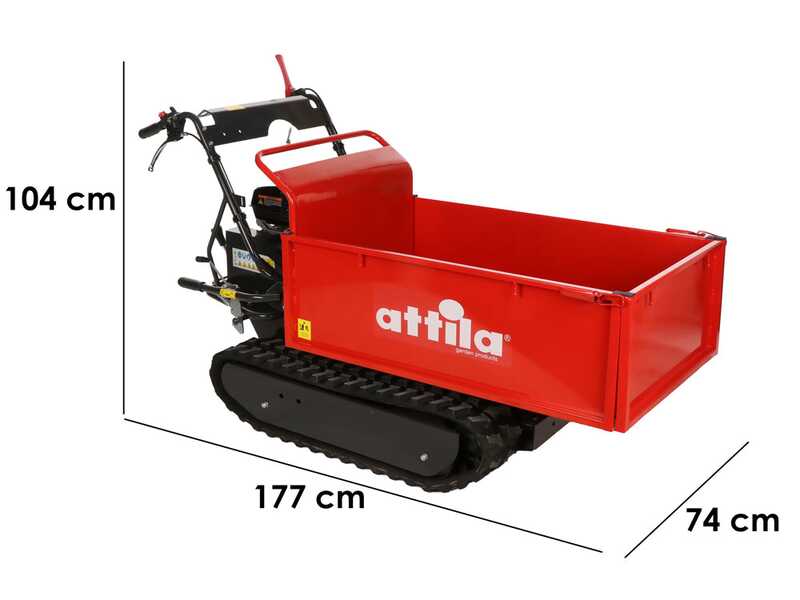 Attila ATT 500 C -  Ausziehbare Raupenschubkarre - Tragf&auml;higkeit 500 Kg