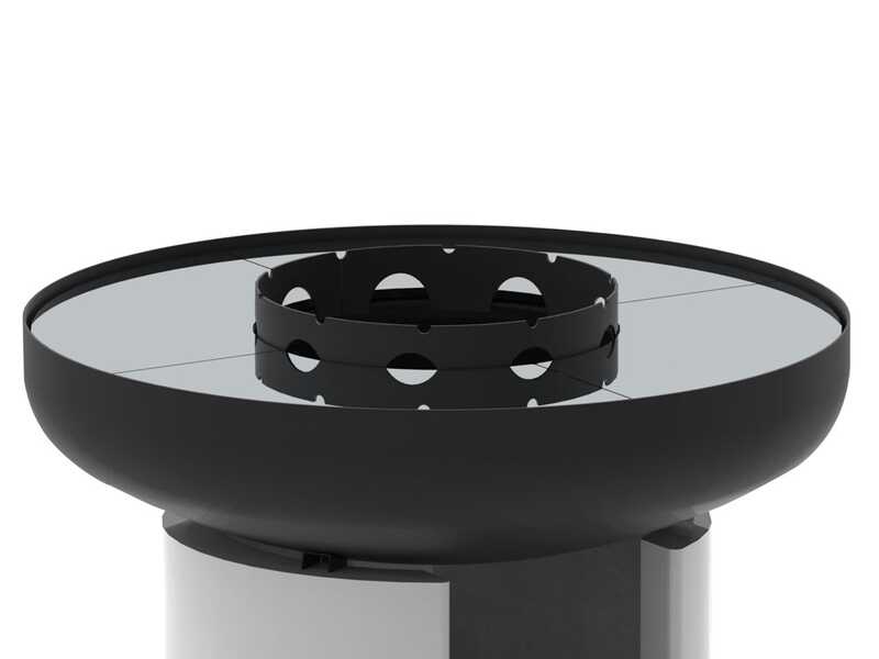 Palazzetti Efesto 90  - Modul-Grillkamin aus Beton - f&uuml;r Holz und Holzkohle