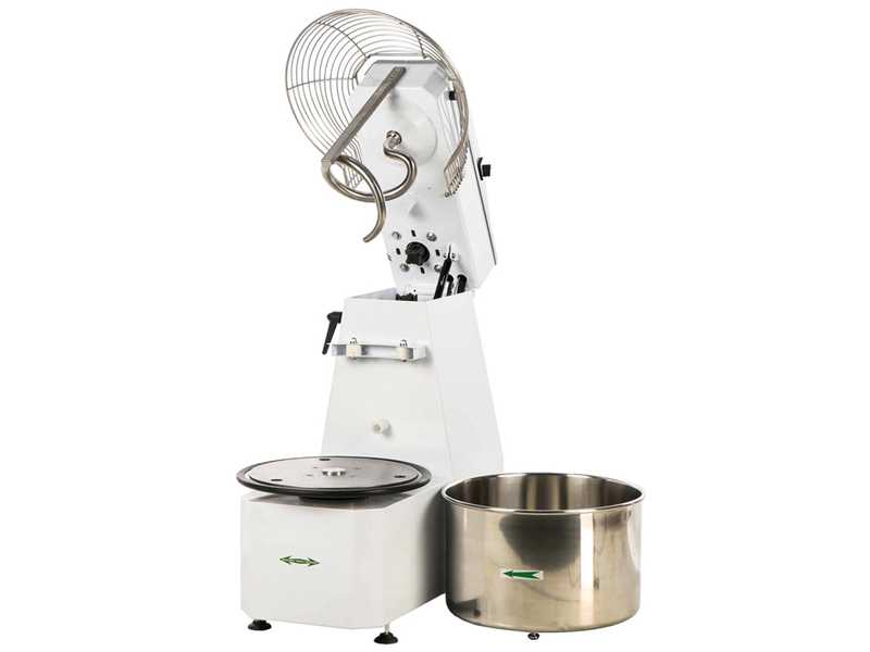 Fimar 50SR - Spiralkneter mit kippbarem Kopf - 400V - 2 Geschwindigkeiten