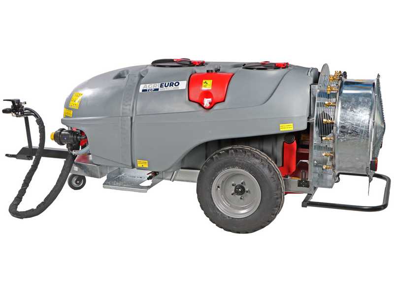 Nachlauf- Gebl&auml;sespritze Gray T Car 1500/80 mit Traktoranschluss f&uuml;r die Spr&uuml;hbehandlung - Fassungsverm&ouml;gen 1500 l - Pumpe AR1064