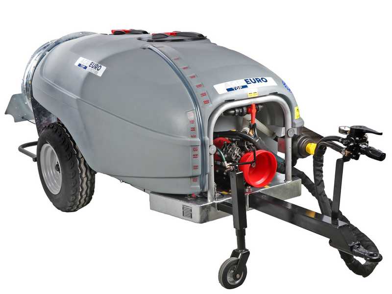 Nachlauf- Gebl&auml;sespritze Gray T Car 1500/80 mit Traktoranschluss f&uuml;r die Spr&uuml;hbehandlung - Fassungsverm&ouml;gen 1500 l - Pumpe AR1064