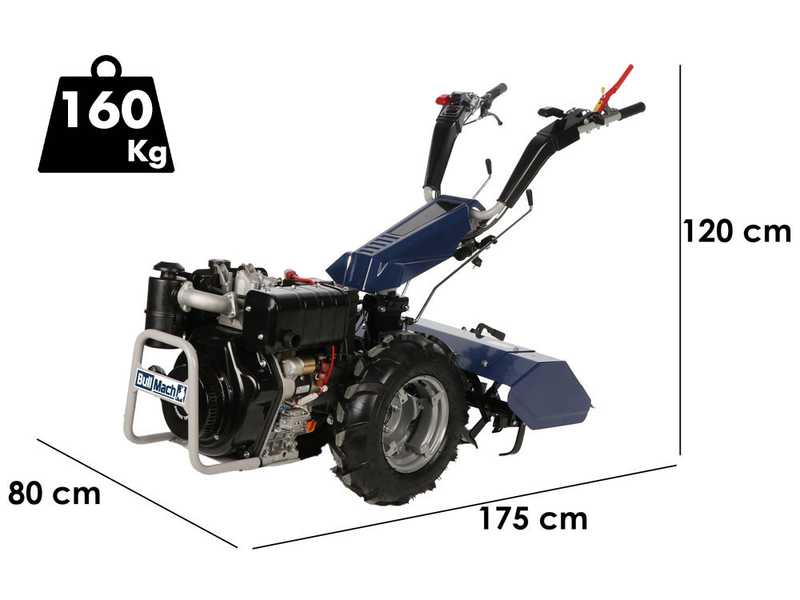 BullMach Chimera 400 &ndash; Diesel-Einachsschlepper - 418 ccm 9,6 PS