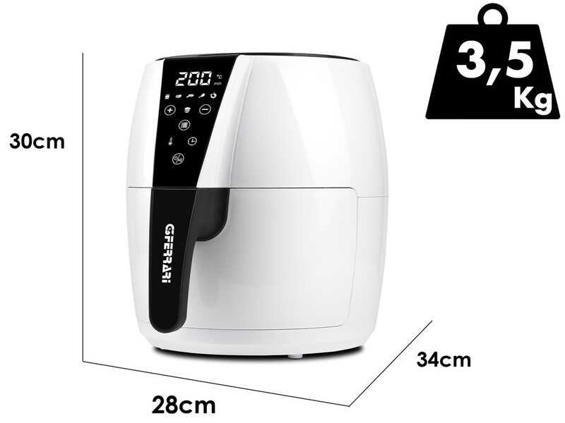 G3 Ferrari Friggisano Easy - Digitale Hei&szlig;luftfritteuse 4,8 l