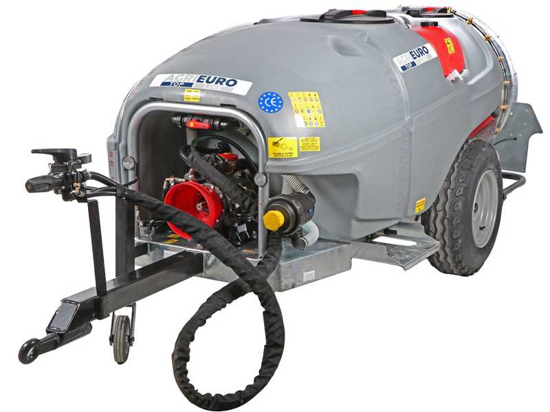 Nachlauf-Gebl&auml;sespritze Gray T Car 1500/90 mit Traktoranschluss f&uuml;r die Spr&uuml;hbehandlung - Fassungsverm&ouml;gen 1500 l - Pumpe AR1203