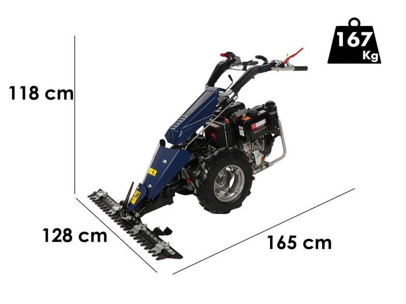 BullMach Chimera 400 - Mehrzweckger&auml;t Balkenm&auml;her - Diesel-Motor 418ccm