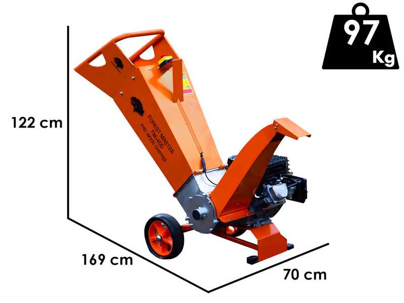 Forest Master FM14DDES - Benzin-H&auml;cksler - LCT Benzinmotor mit 14 PS
