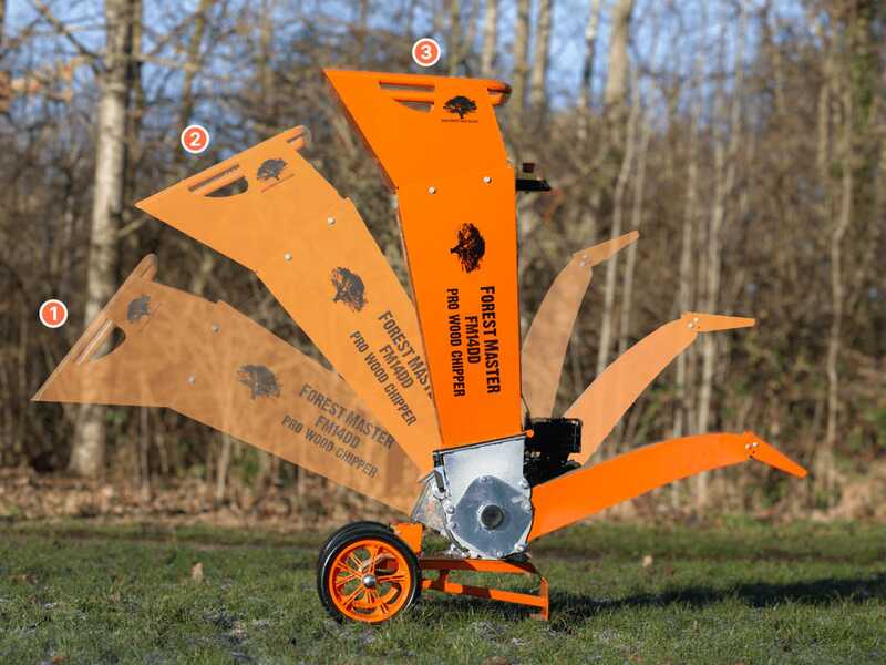 Forest Master FM14DDES - Benzin-H&auml;cksler - LCT Benzinmotor mit 14 PS