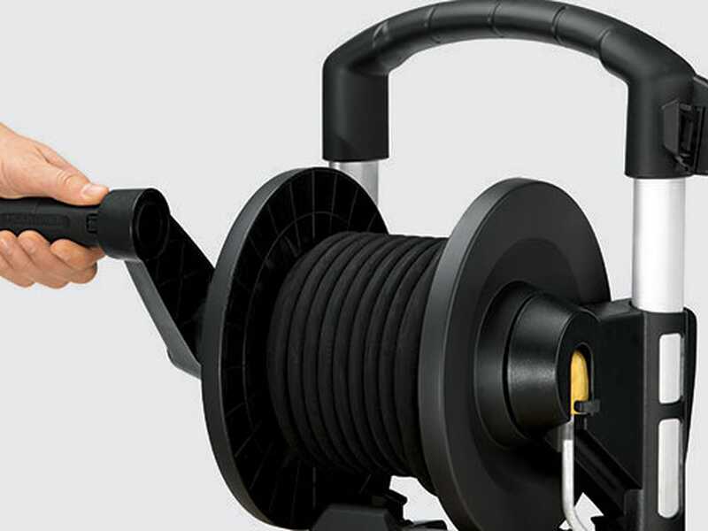 OUTLET - KLEINE OPTISCHE M&Auml;NGEL - K&auml;rcher Pro HDS 5/11 UX - Hei&szlig;wasser-Hochdruckreiniger stehend, 230 V - Pumpe aus Messing - Schlauchtrommel