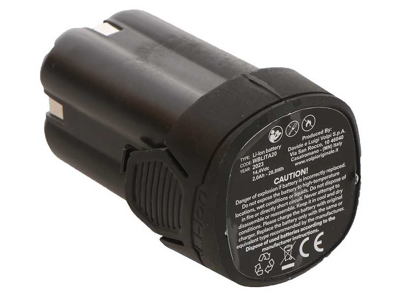Volpi ELITE 16 - R&uuml;ckenspritzpumpe mit Akku - 2X 14,4 V 2 Ah - 8 bar