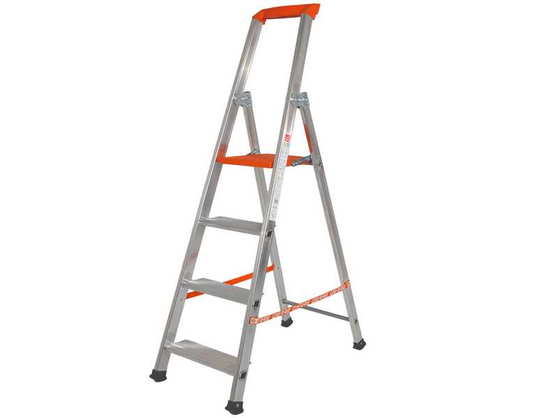 Gierre Stabila AL710DS - 4 Stufen, 1,47 m - Aluminium-Stehleiter