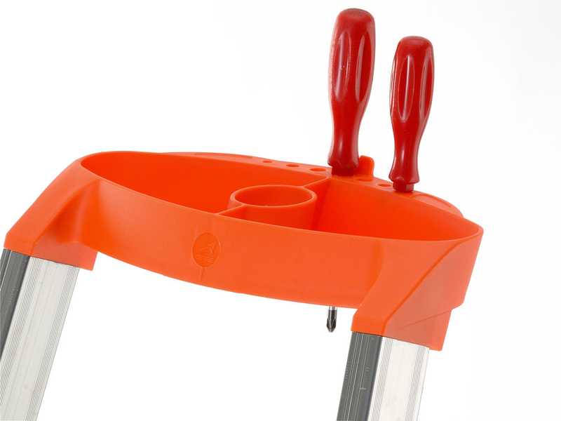 Gierre Stabila AL720DS - 5 Stufen, 1,71 m - Aluminium-Stehleiter