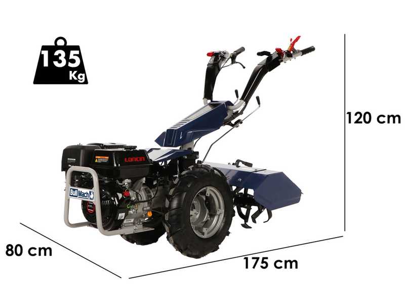 BullMach Chimera 400 - Benzin-Einachsschlepper - 420ccm - 15 PS