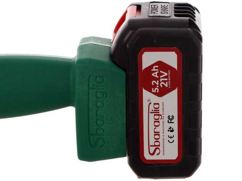 Sbaraglia Ares 21V - Akku-Hochentaster mit Teleskopstange - 21V/5,2 Ah