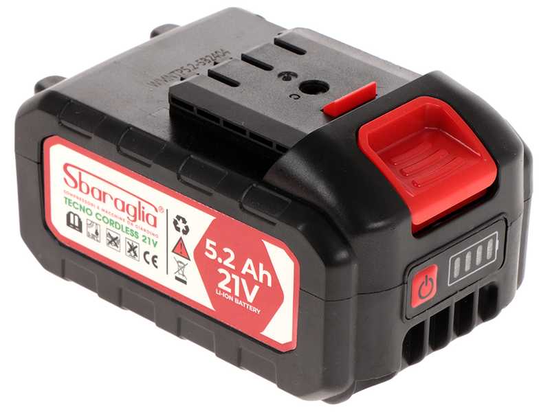 Sbaraglia Ares 21V - Akku-Hochentaster mit Teleskopstange - 21V/5,2 Ah