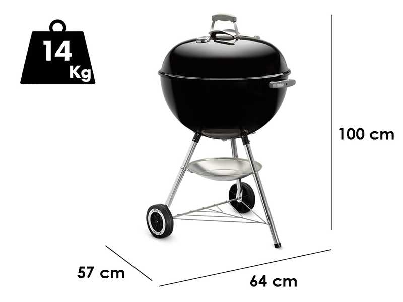 Weber Classic Kettle 57cm - Holzkohlegrill