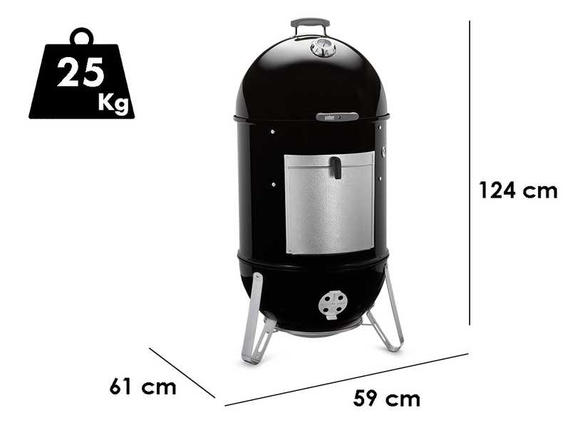 Weber Smokey Mountain Cooker  - Holzkohlegrill mit Raucher &ndash; 57 cm