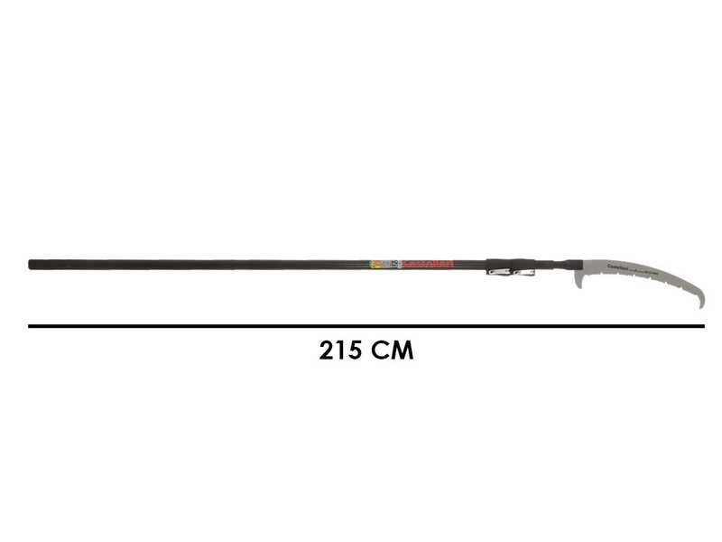 Castellari PS35PRO+AT4,5 CARBON - Gest&auml;nges&auml;ge miz &quot;U&quot;-Z&auml;hnen auf Carbonschaft - 215-480 cm - 35 cm S&auml;geblatt