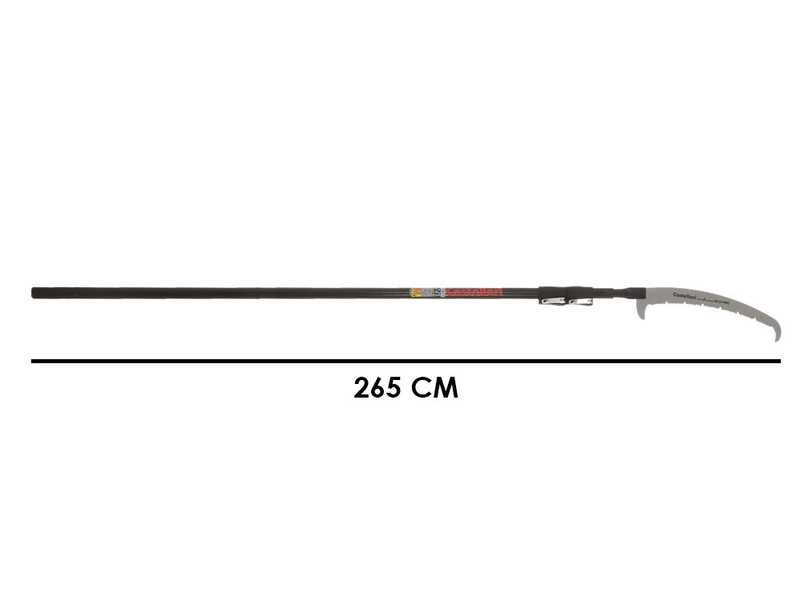 Castellari PS35PRO+AT6 CARBON - Gest&auml;nges&auml;ge mit 'U'-Z&auml;hnen auf Carbonschaft - 265-615 cm - 35 cm S&auml;geblatt