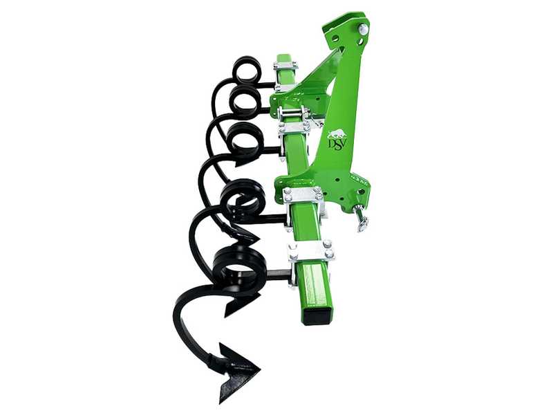 Seven Italy Simply 5 - Fl&uuml;gelschargrubber mit Vierkant-Spiralfederzinken - Rahmen 120 cm