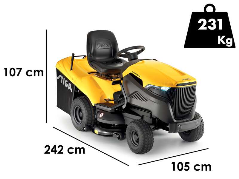 Stiga Estate 7102 W - Aufsitzm&auml;her - hydrostatisches Getriebe - Grasfangbeh&auml;lter - Mulchen