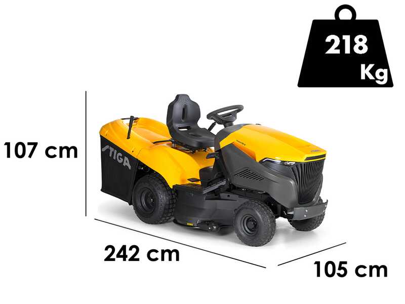 Stiga Estate 798 W - Aufsitzm&auml;her - hydrostatisches Getriebe - Fangkorb - Mulchen