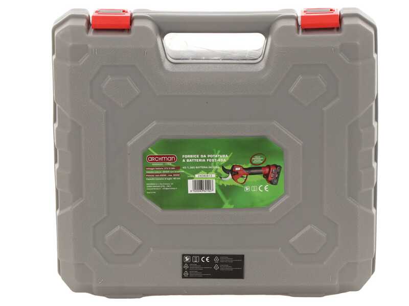Archman FE07-40A - Akku Baumschere - 2x 21V 2Ah - Schnittdurchmesser max. 40 mm