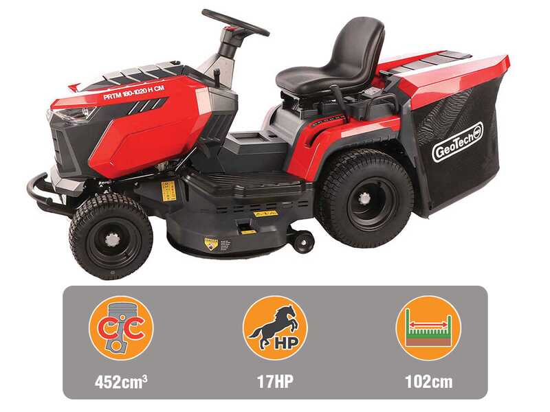 GeoTech-Pro PRTM 180-1020 H-CM - Aufsitzm&auml;her - Hydrostatisches Getriebe - Fangkorb