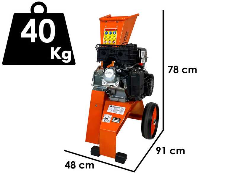 Forest Master FM6DDES-MUL &ndash; Benzin-H&auml;cksler &ndash; 6-PS-LCT-Benzinmotor &ndash; Elektrostart