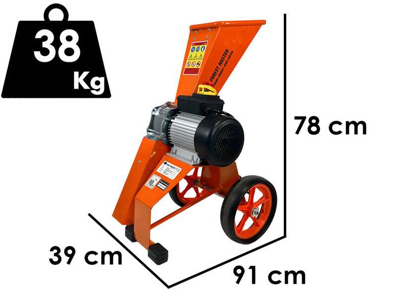 Forest Master FM4DDE-MUL-EU - Elektrischer H&auml;cksler - 4 PS