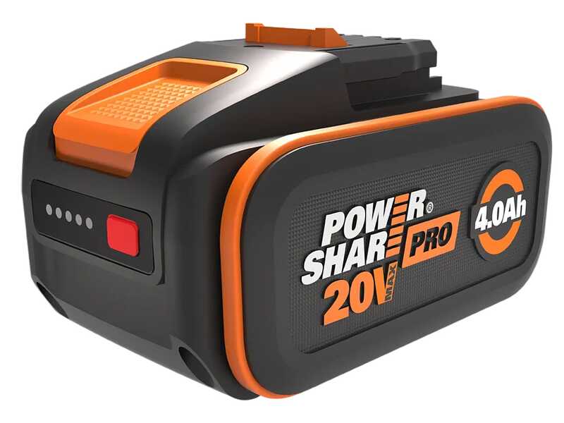 Worx Nitro WG263E &ndash; Akku-Heckenschere 20 V/4 Ah + Gratis-Akku 20 V/4 Ah &ndash; 57 cm langes Messer