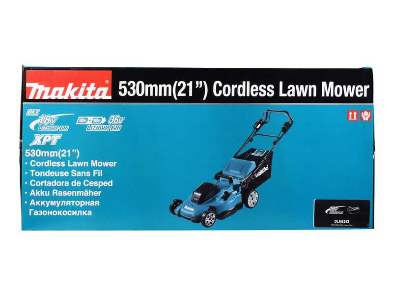 Makita DLM539PT2 - Akku-Rasenm&auml;her - 36V - Schnittbreite 53 cm - 2x 18V 5Ah