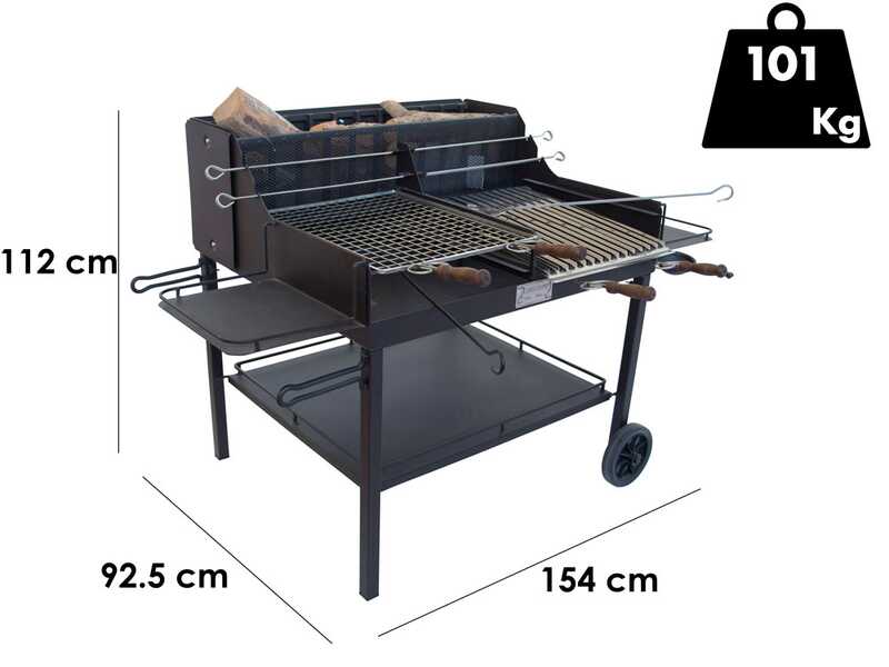 Cruccolini Little Tuscany &ndash; Hochwertiger Eisen-Grill f&uuml;r Holz und Kohle