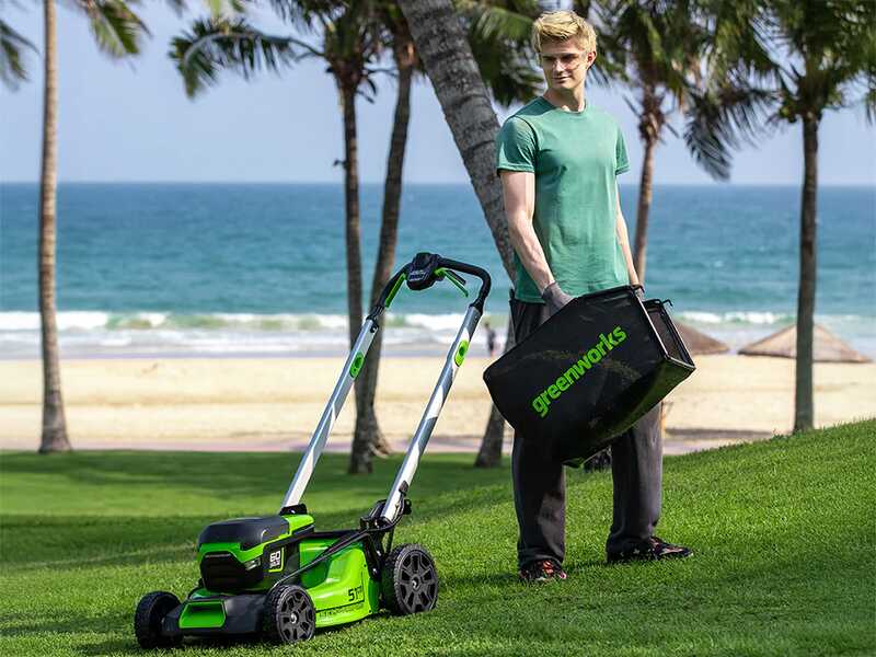 Greenworks GD60LM51SPK4 - Akku-Rasenm&auml;her mit Radantrieb - 60V/4Ah - Schnittbreite 51 cm