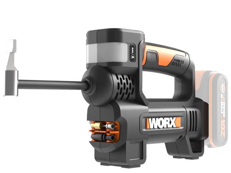 Worx WX092.9 - Akku-Kompressor - OHNE BATTERIEN UND LADEGER&Auml;T