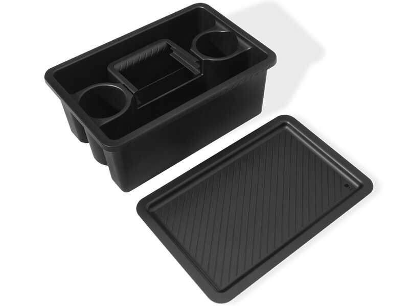 Eingebauter Transportbeh&auml;lter f&uuml;r Weber Works Seitenablage