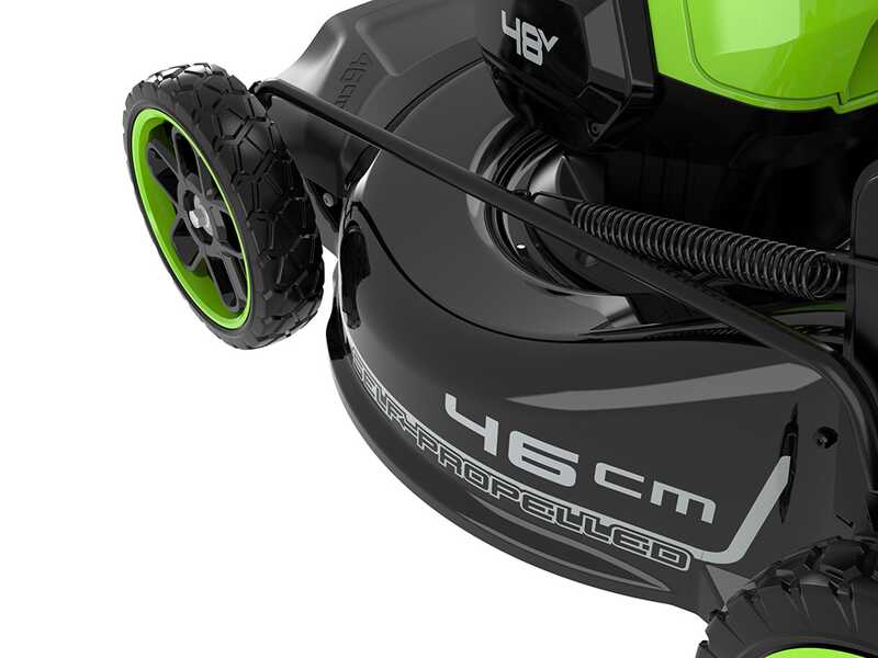 Greenworks GD48LM46SPIIK4 - Akku-Rasenm&auml;her selbstangetrieben - 48V/4Ah - Schnittbreite 46 cm