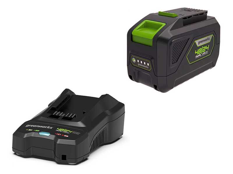 Greenworks GD48LM51SPIIK5 - Akku-Rasenm&auml;her mit Eigenantrieb - 48V/5Ah - Schnittbreite 51 cm